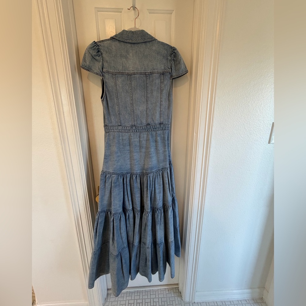Alice and Olivia Patsy Denim Midi Dress - Picture 7 of 9